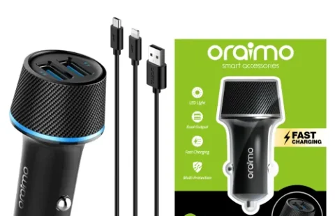 Oraimo OCC-21D Highway Car Charger + USB Cable