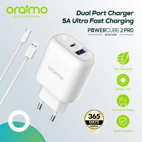 Oraimo OCW-E96D Power Cube 2 Pro Charger