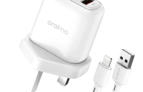 Oraimo OCW-U67D+L53 FireFly 2U Charger with iPhone Cable