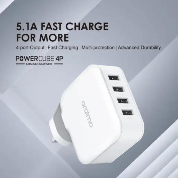 Oraimo OCW-U81F 4 USB Ports Charger