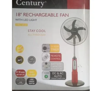 Century 18 Inches Rechargeable Fan (FRC-45-D)